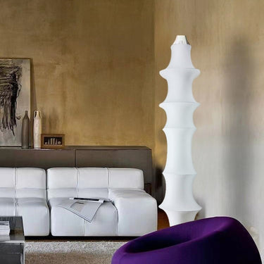 White Bamboo Floor Lamp Lighting