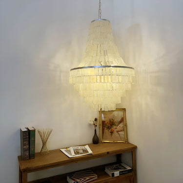 Boho Shell Tiered Chandelier Lighting