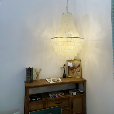 Boho Shell Tiered Chandelier Lighting