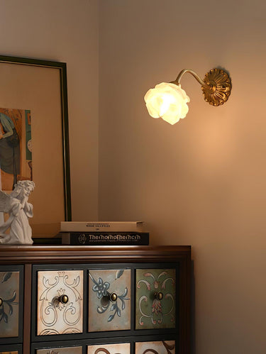 Brass Rose Wall  Lamp Lighting