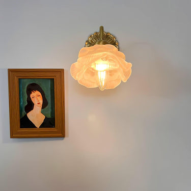 Brass Rose Wall  Lamp Lighting