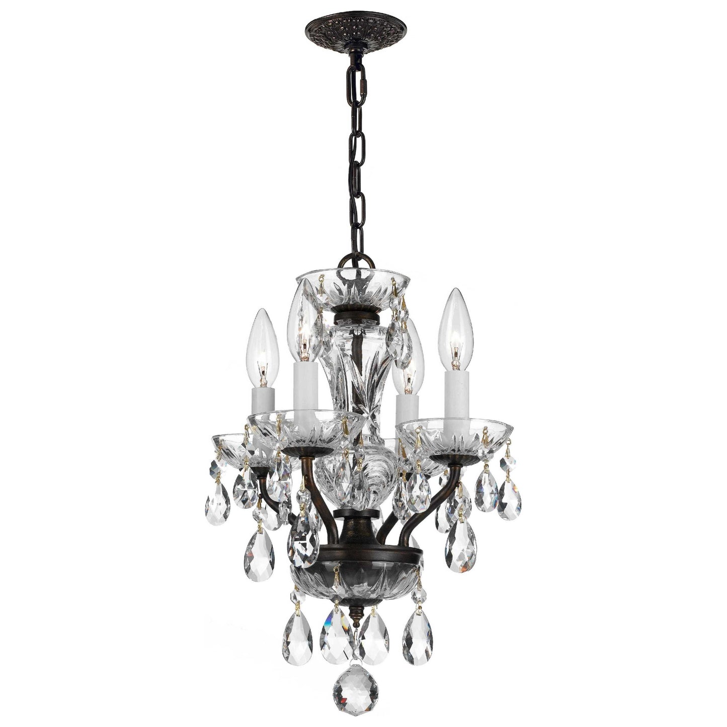 Crystorama 4-Light Crystal Chandelier Lighting