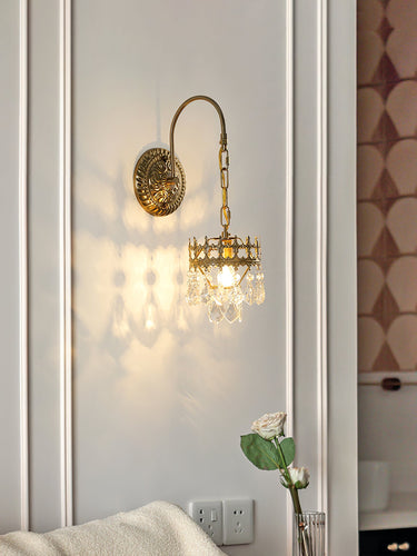 Crystal Crown Sconce Wall Lighting