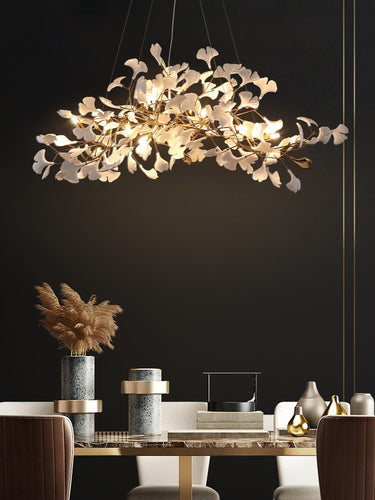 Ginkgo Leaf Chandelier Model A Lighting