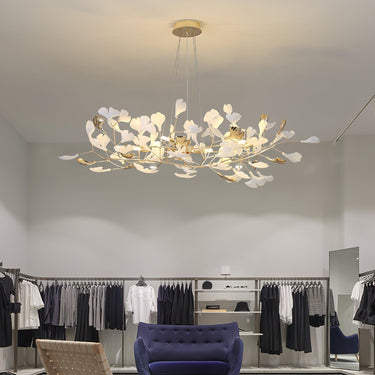 Ginkgo Leaf Chandelier Model A Lighting