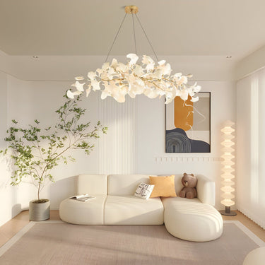 Ginkgo Leaf Chandelier Model A Lighting