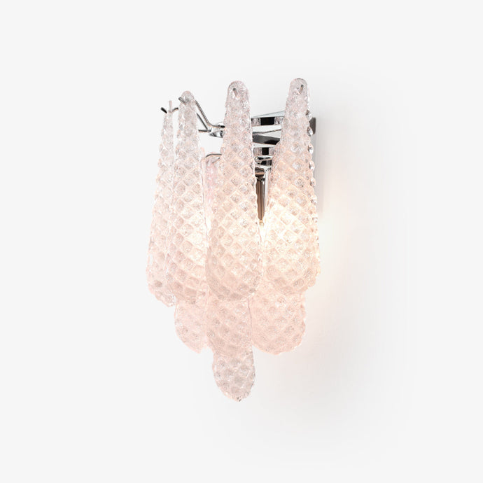 Pink Waffle Wall Sconce Lighting