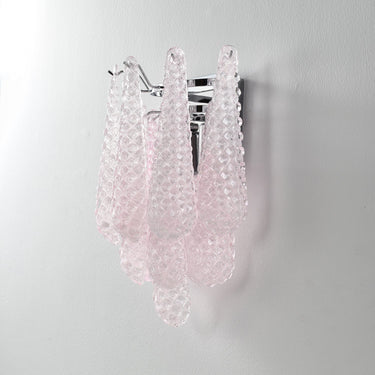 Pink Waffle Wall Sconce Lighting