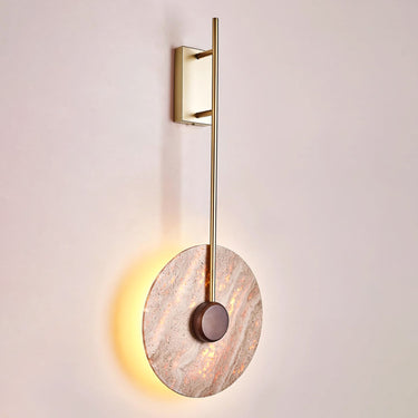 Travertine Disc Wall Lamp Lighting