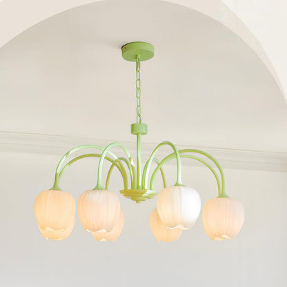 Tulip Bud Chandelier Lighting