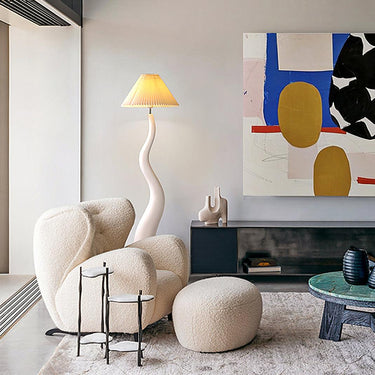 Twisted Pleated Floor Lamp Lighting