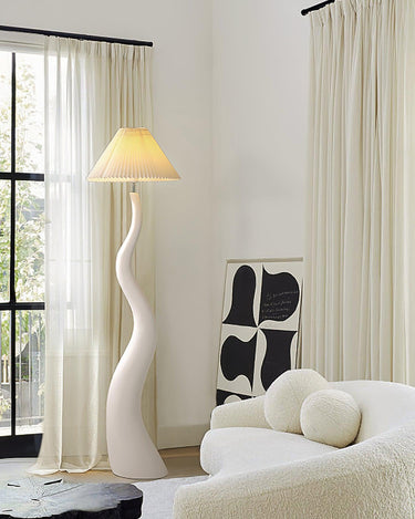 Twisted Pleated Floor Lamp Lighting