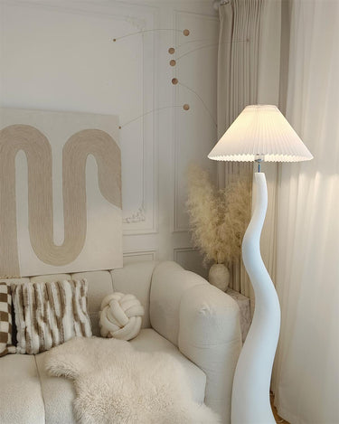 Twisted Pleated Floor Lamp Lighting