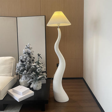 Twisted Pleated Floor Lamp Lighting