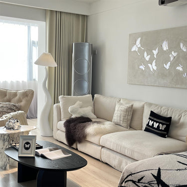 Twisted Pleated Floor Lamp Lighting