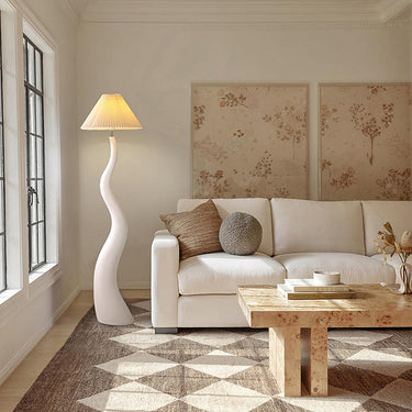 Twisted Pleated Floor Lamp Lighting