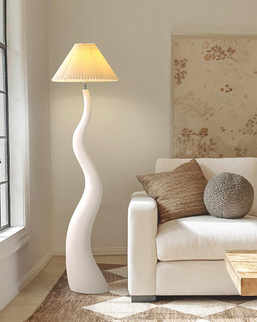 Twisted Pleated Floor Lamp Lighting