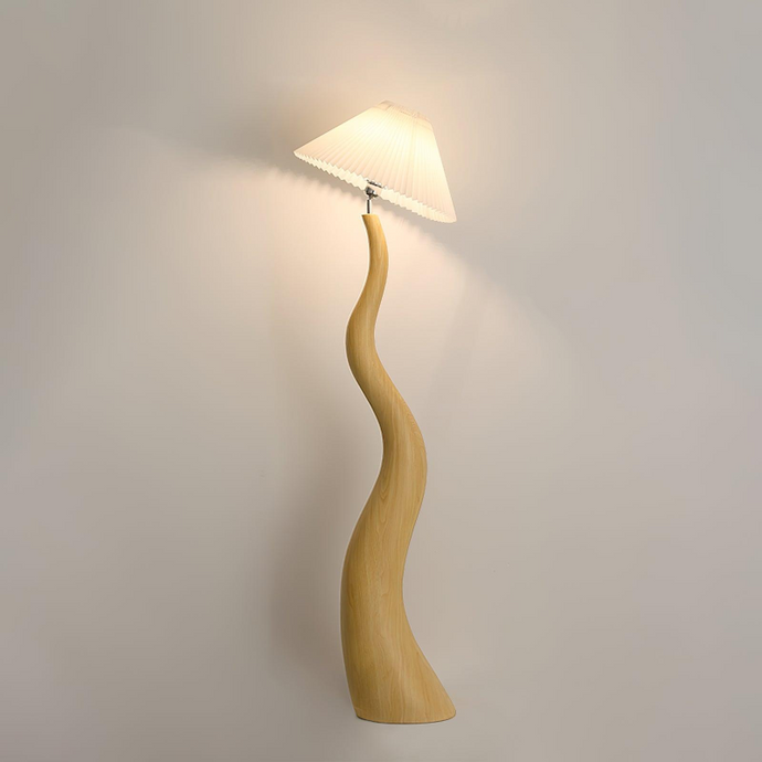 Twisted Pleated Floor Lamp Lighting